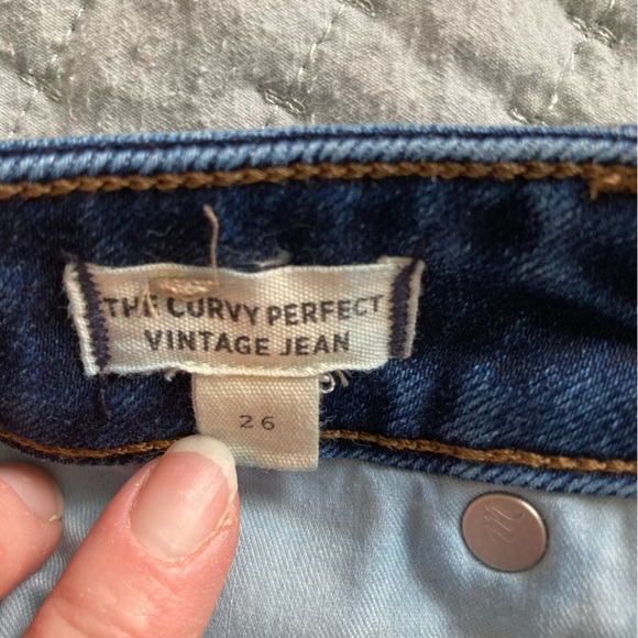 Madewell Curvy Perfect Vintage Jean, sz 26, Dark Wash - Picture 8 of 10